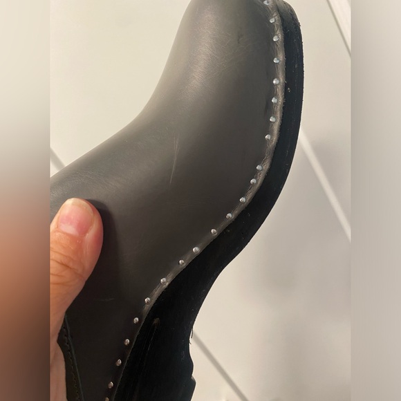 Trogentorp gray clogs size 40 with wooden soles and stud details - Picture 11 of 11